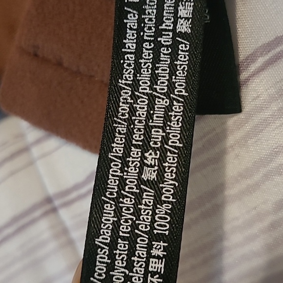 Victoria's Secret PINK Active Ultimate Push-up Racerback Sports Bra Brown XL - Picture 8 of 10